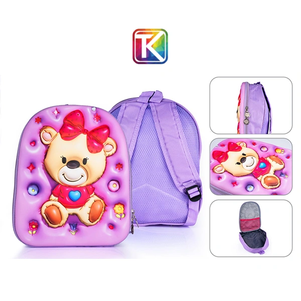 کوله پشتی سیلیکونی برجسته خرس مهربان