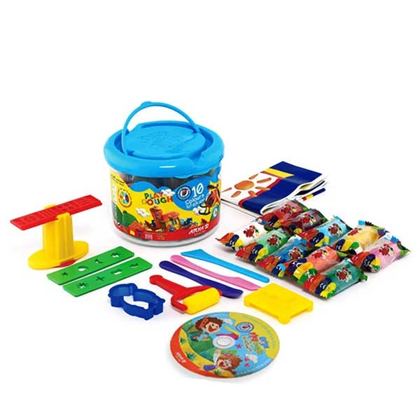 خمیر سطلی بزرگ 10 رنگ اریا