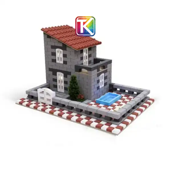 کیت آموزشی ویلا دوطبقه بالکن دار مینیاتوری