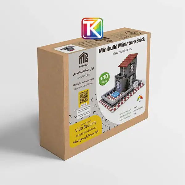 کیت آموزشی ویلا دوطبقه بالکن دار مینیاتوری